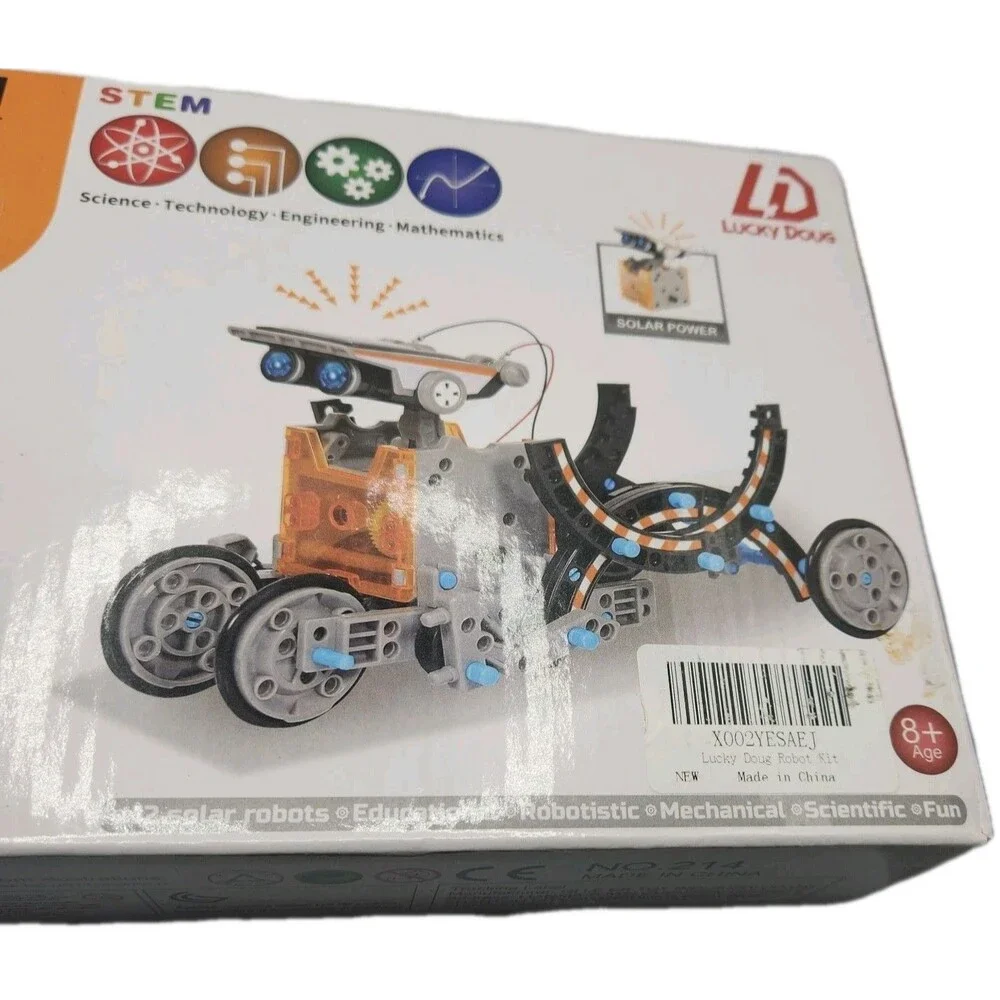 NEW-Science STEM Solar Powered Robot Kit 12-in-1 Science Toys for Kids Age 8+